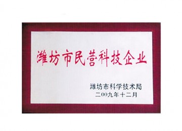 Non-public scientific and technological enterprise in Weifang