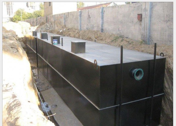 Underground integrated rural domestic sewage treatment equipment