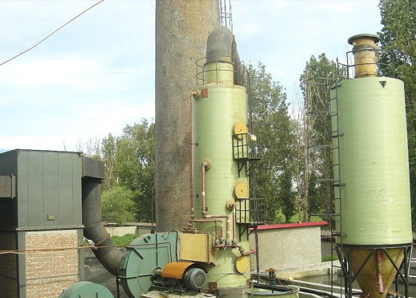 Boiler de-sulfurization dust collector