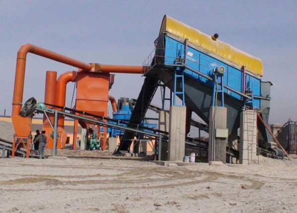 Dust collector of vibrating screen