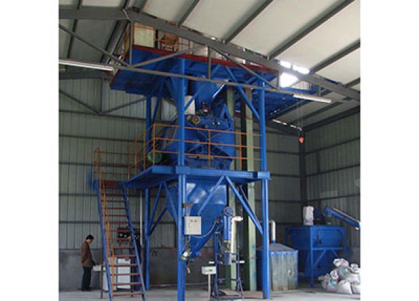 Small scale dry-mixed mortar production line