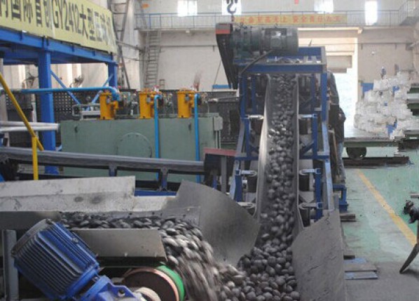 Briquette coal packaged assembly line