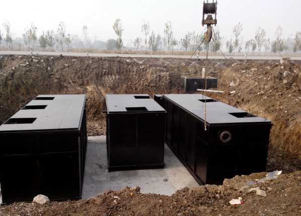Buried hospital integrated sewage process equipment
